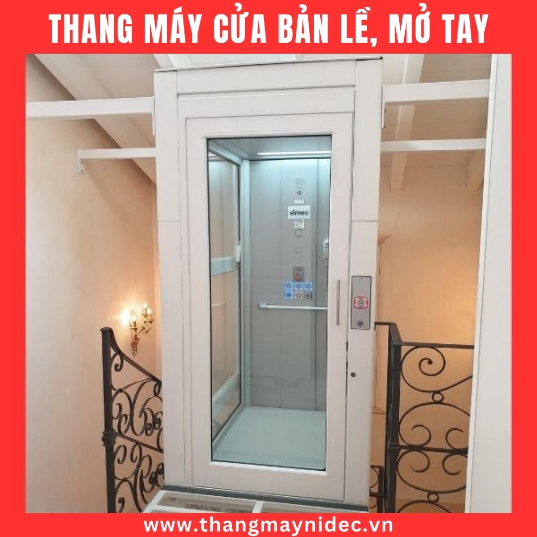 Thang Máy Không Hố Pit Cửa Mở Tay